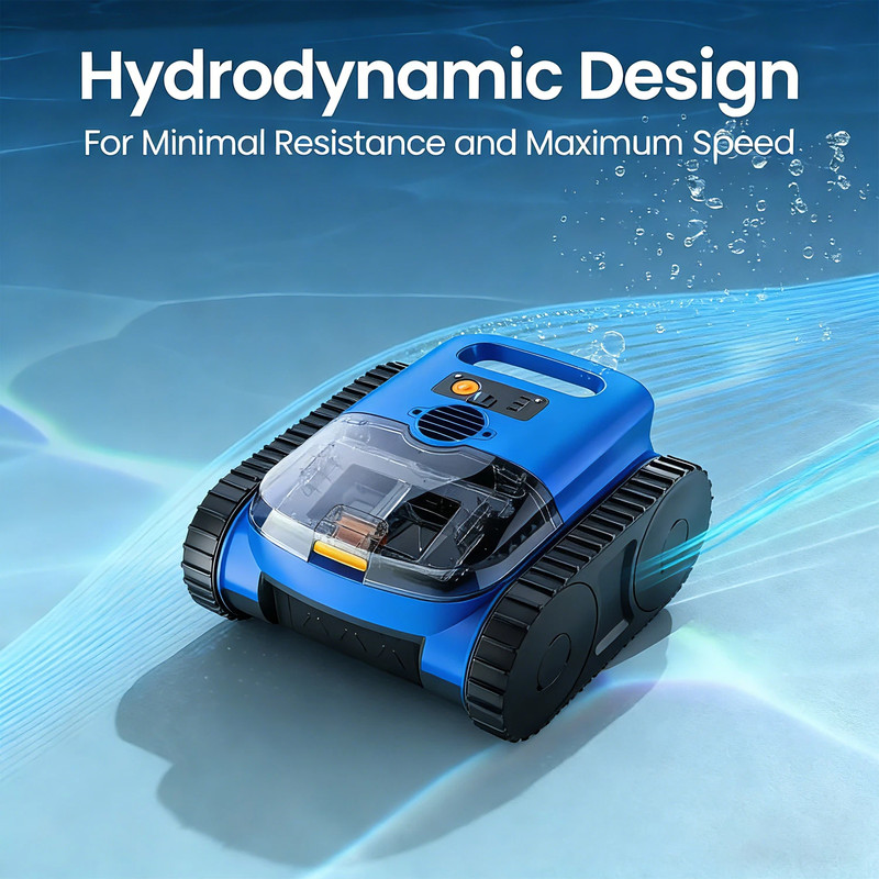 Cordless Pool Vacuum Robotic Pool Cleaner for Inground Pools Floor Wall Climbing gallery