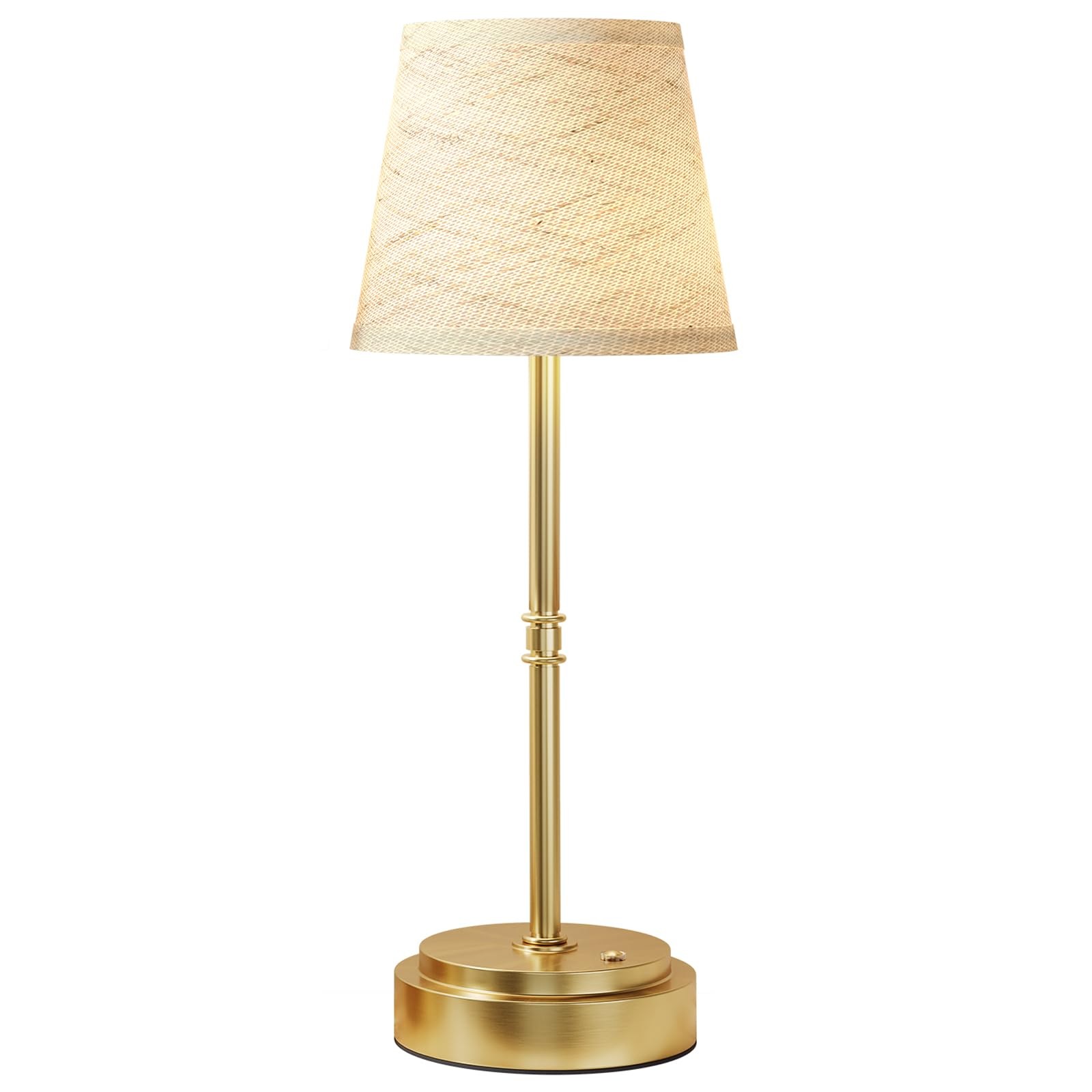 Rechargeable Cordless Table Lamp Gold - 1 Pack Brass 7500mAh Battery Operated... gallery