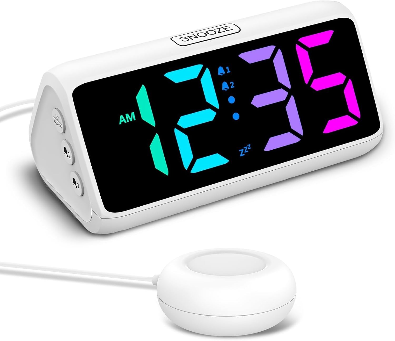 Extra Loud Alarm Clock Bed Shaker for Heavy Sleepers Hearing Impaired Deaf Teens gallery