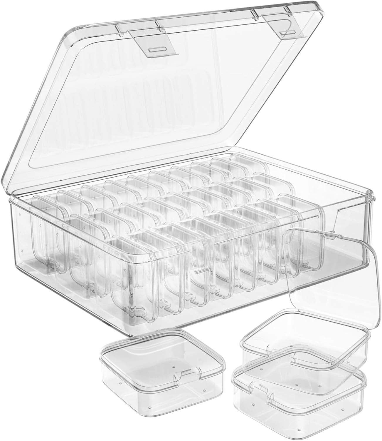 Bead Organizer Box, 30pcs Small Clear Plastic Storage Containers, Craft Storage gallery