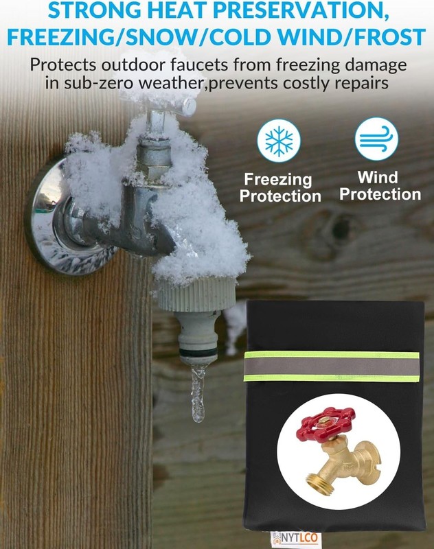 Effortless Installation 2-Pack Faucet Covers - Winter Freeze Protection Solution gallery