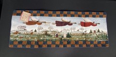 Carol Endres Signed Tapestry Table Runner 33 Inches X 12 Inches – Angels W/Peace
