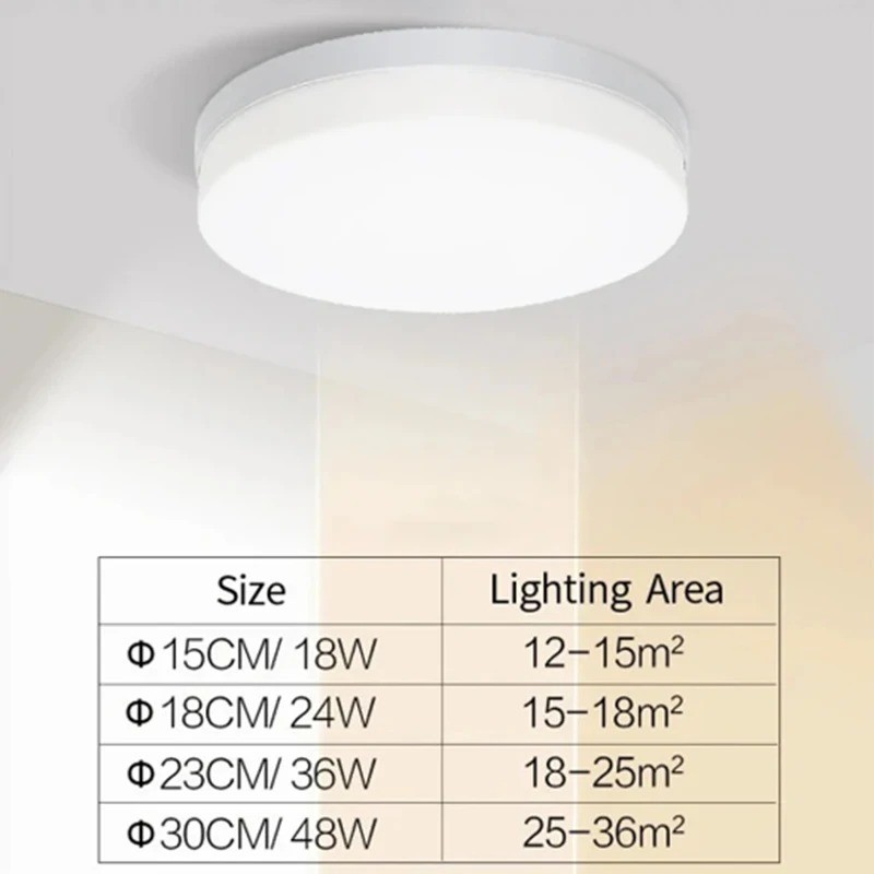 LED Ceiling Light Ultra Thin Round Modern Flush Mount Lamp Bedroom Living Room gallery