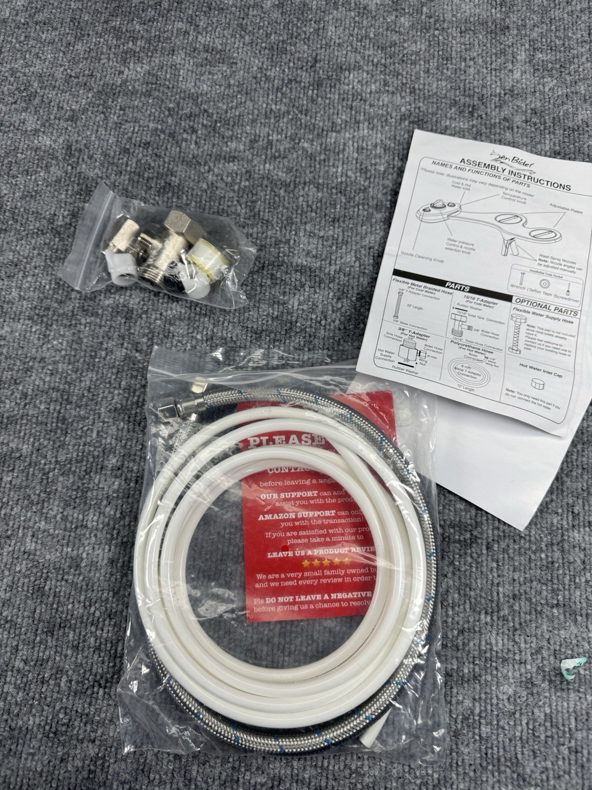 Zen Bidet Hose And Assembly Instructions gallery