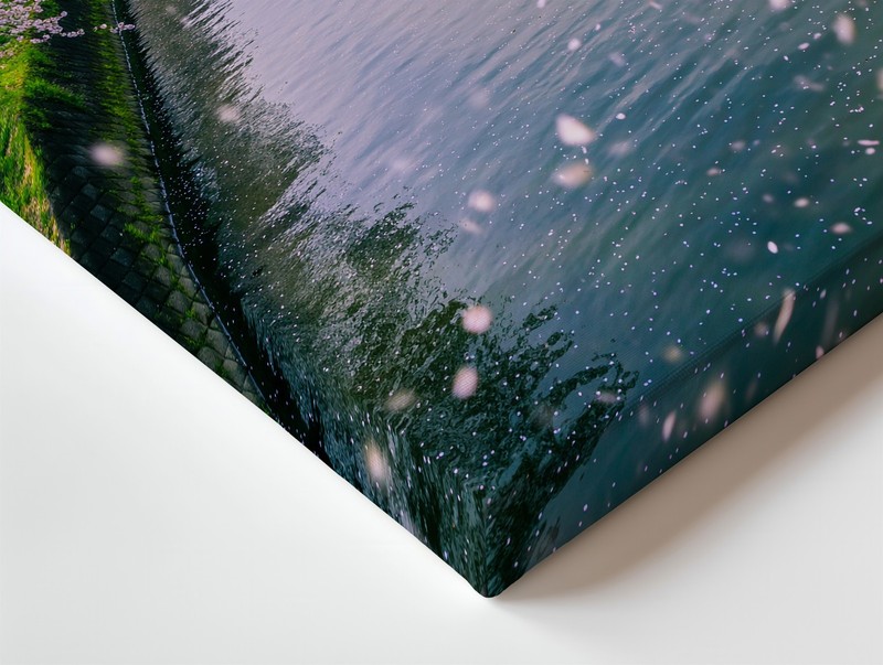 Serene Landscape Featuring A Tranquil River Bordered By Lush Greenery Wall Art gallery
