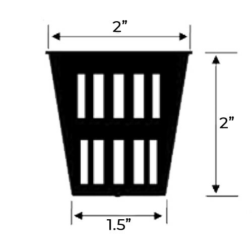 2" NET POT CUPS 25 COUNT HYDROPONIC GROW BOX SYSTEM & CLONING (FAST SHIP-OUT) gallery