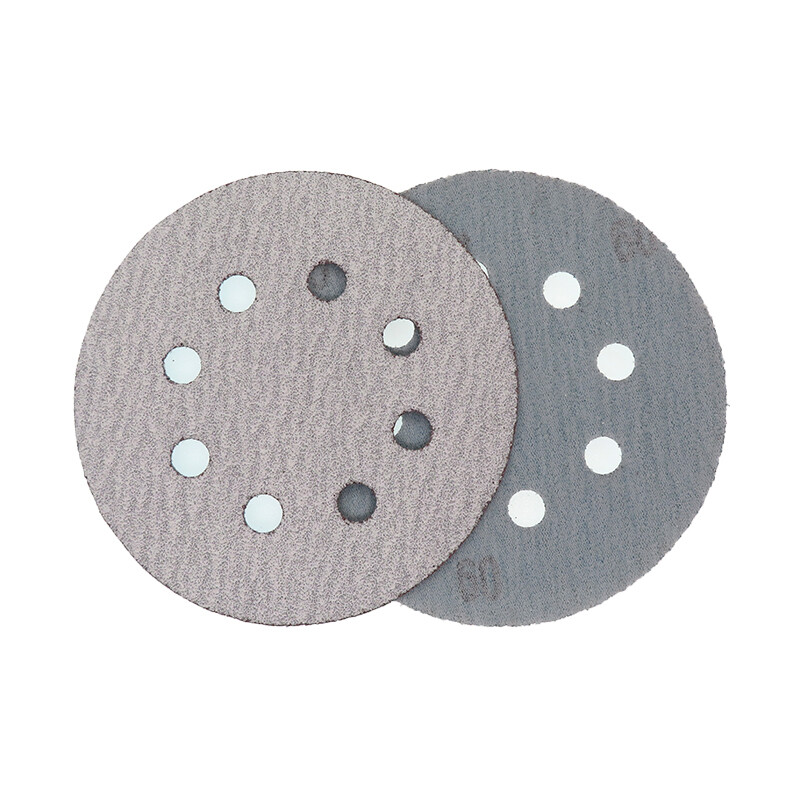 5 Inch 125mm 8 Hole Hook and Loop Sanding Disc 60-1000 Grit Flocking Sandpaper gallery