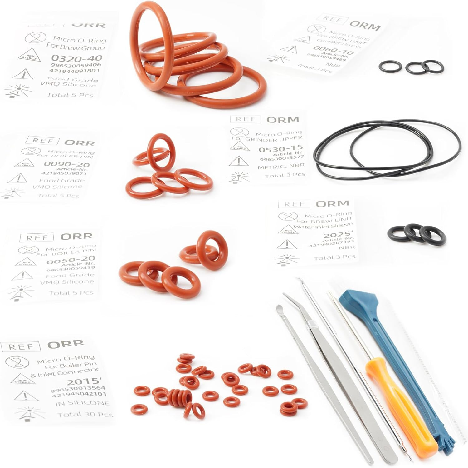 O Rings Replacement Parts for PHILIPS Latte Go 2200 3200 3500 Lattego EP4300 510 gallery