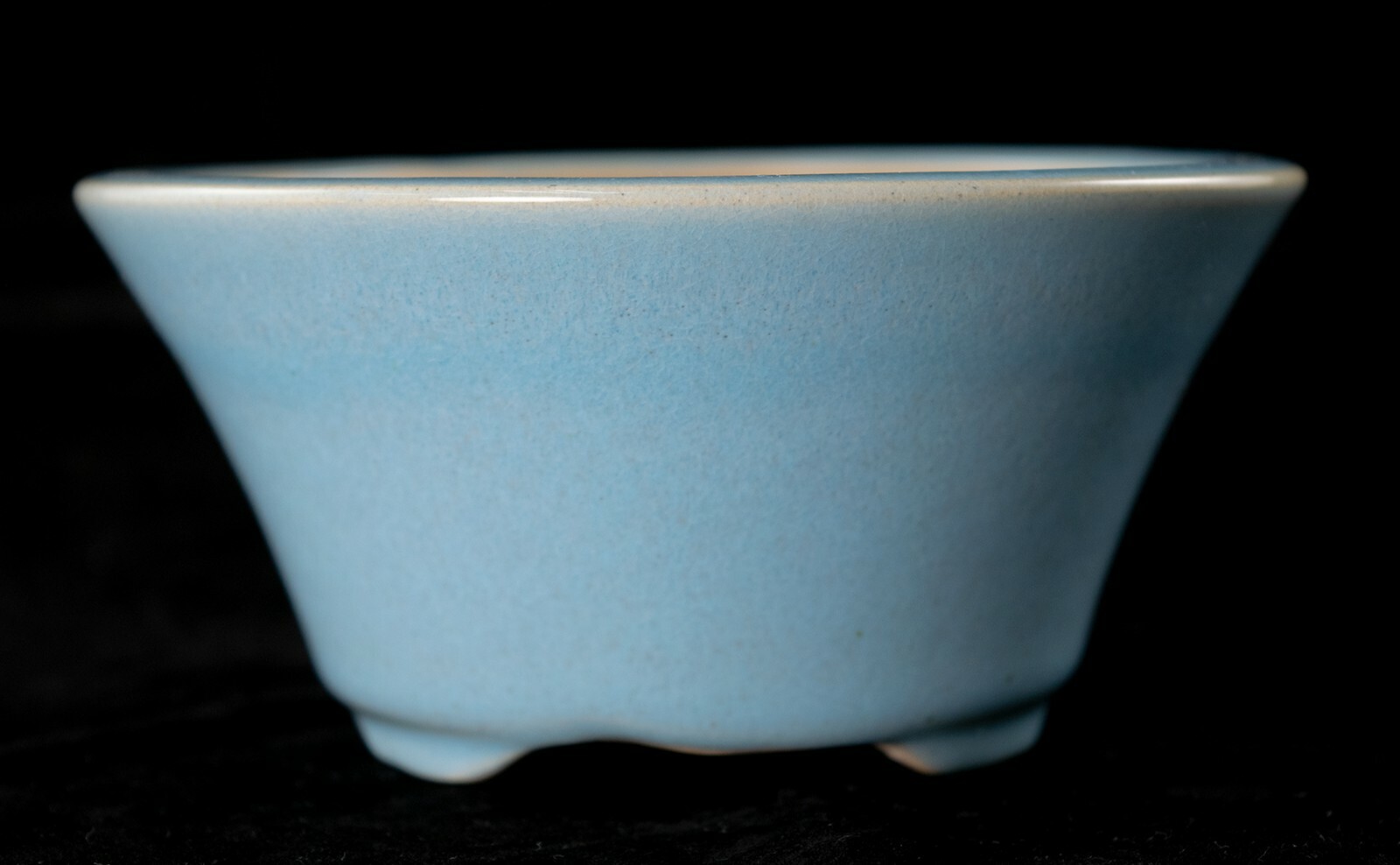 Fine Round Baby Blue Cactus & Succulent, Bonsai Pot + Mesh - 5.5"x 5.5"x 2.5" gallery