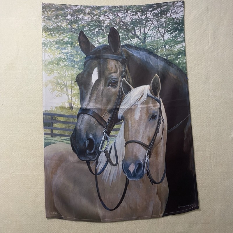 Horses Flag Double Sided Vertical House Flag Pet Animal Pole Sleeve gallery