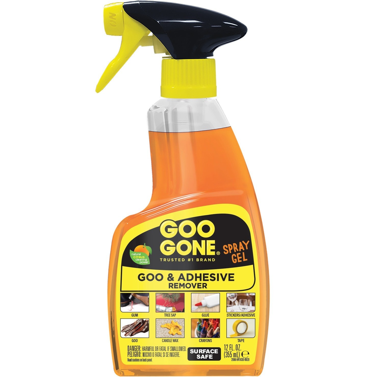 Goo Gone Adhesive Remover PRO POWER Spray Gel 12 oz Remover Cleaner gallery