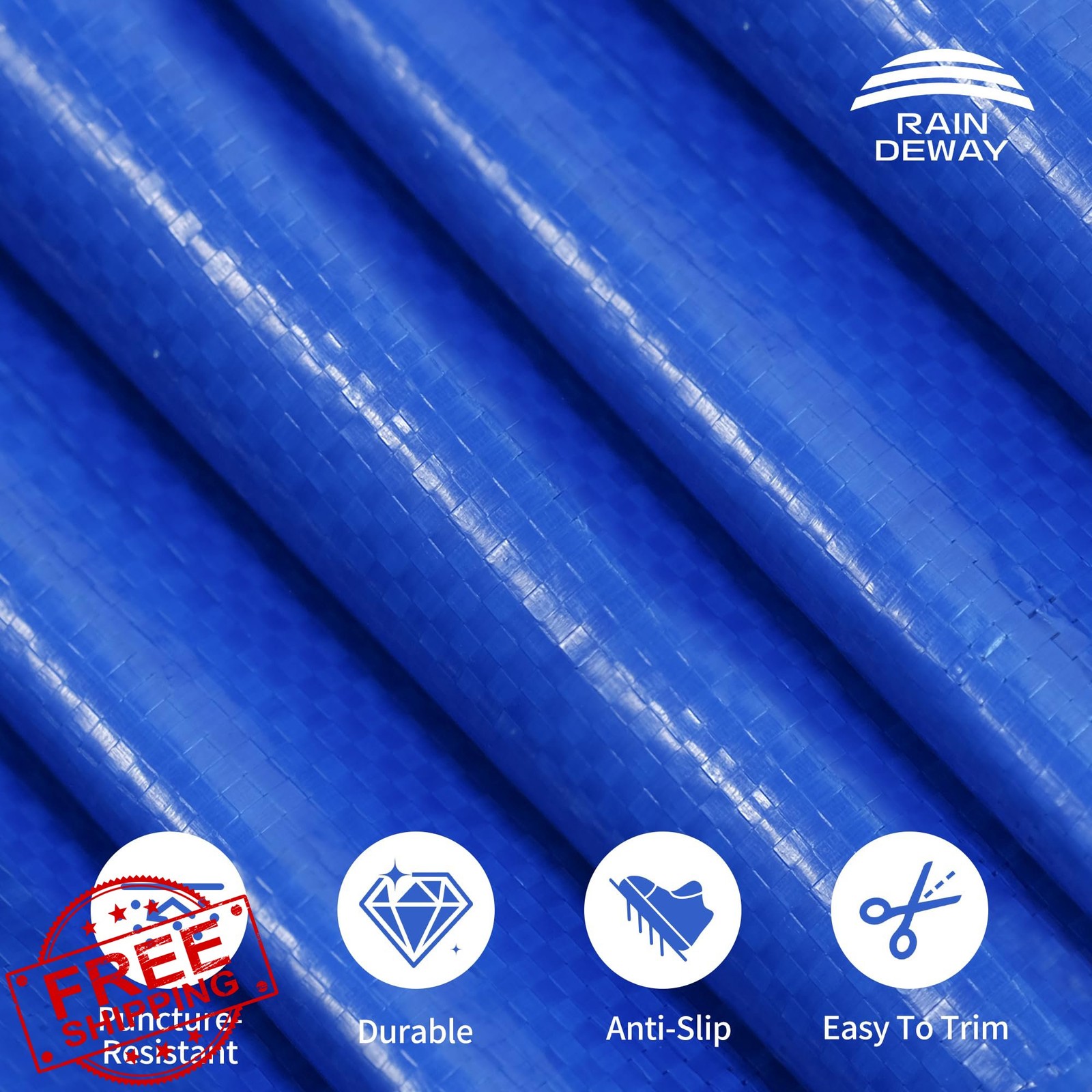 RAINDEWAY 18FT Blue Pool Liner Ground Cloth Protector gallery