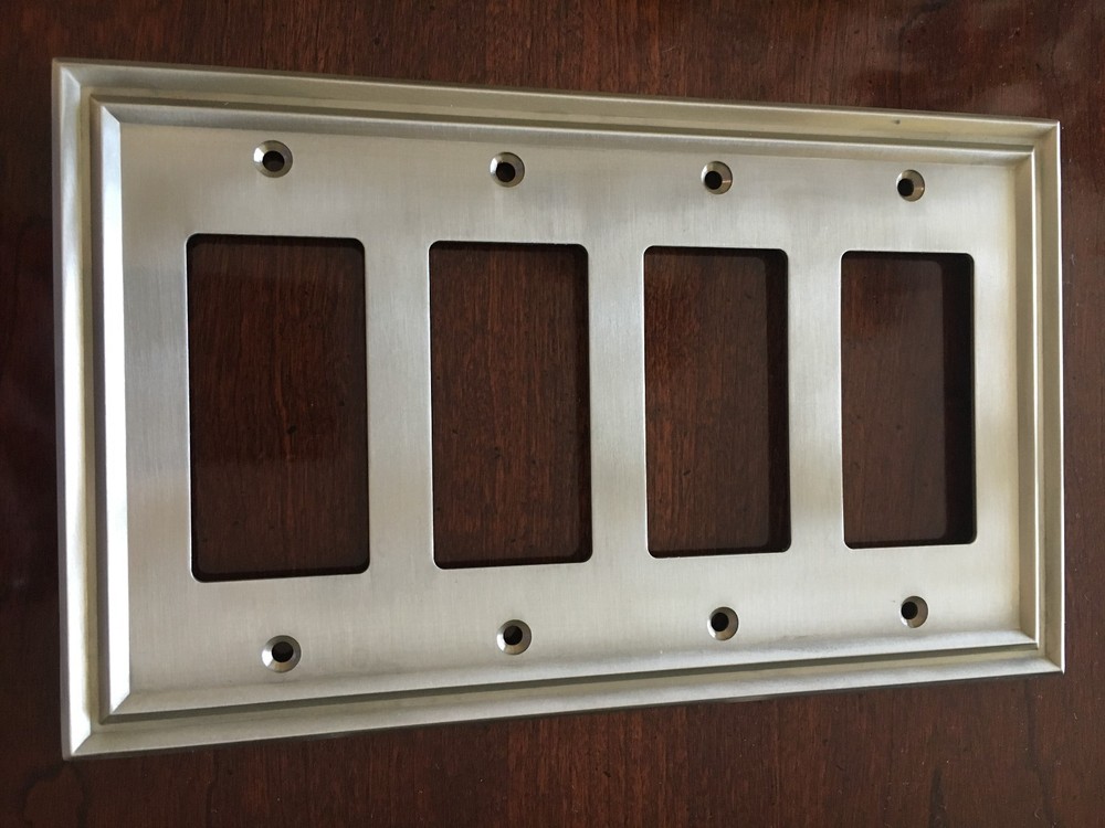 BRAINERD TRADITIONAL QUAD DECORATOR SATIN NICKEL PLATE W36564-SNE-C FREE SHIP