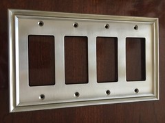 BRAINERD TRADITIONAL QUAD DECORATOR SATIN NICKEL PLATE W36564-SNE-C FREE SHIP