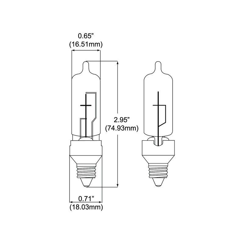 XELOGEN Xenon E11-12050X Mini Candelabra 120V 50W Clear Bulb NEW gallery