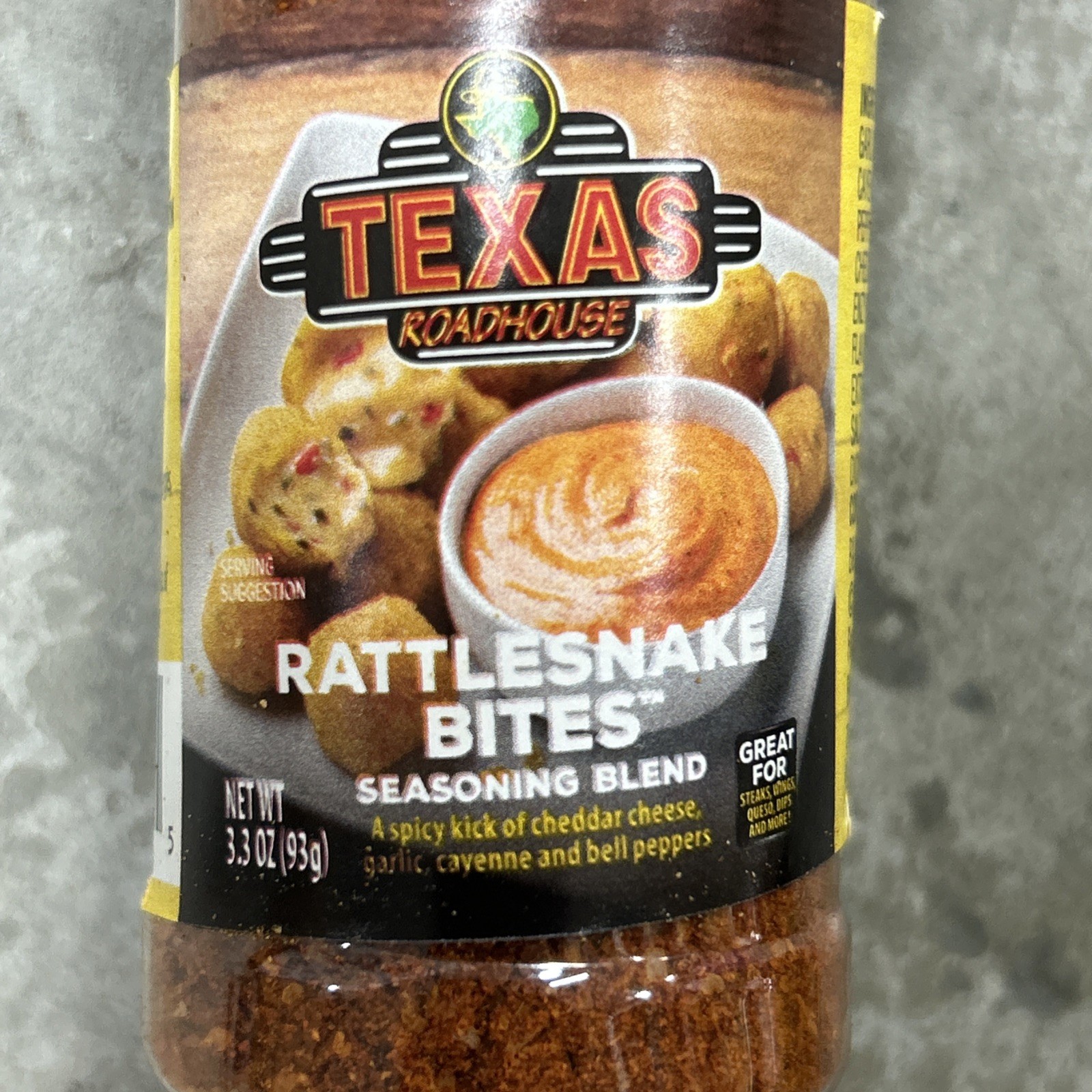 New Texas Roadhouse Rattlesnake Bite Seasoning Blend 3.3 oz Lot Of 3 gallery