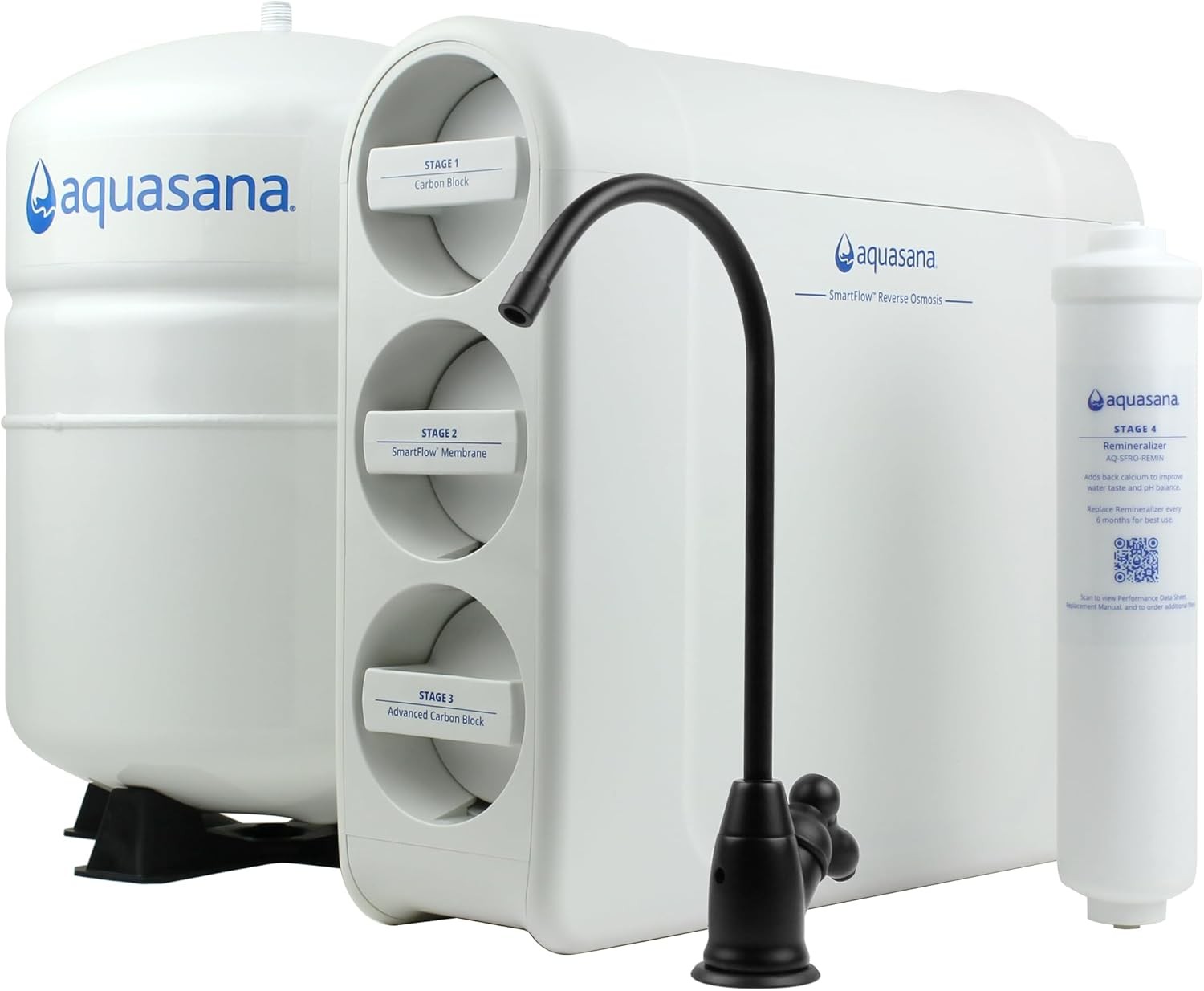 Aquasana SmartFlow Reverse Osmosis Water Filter RO Under The Sink System gallery