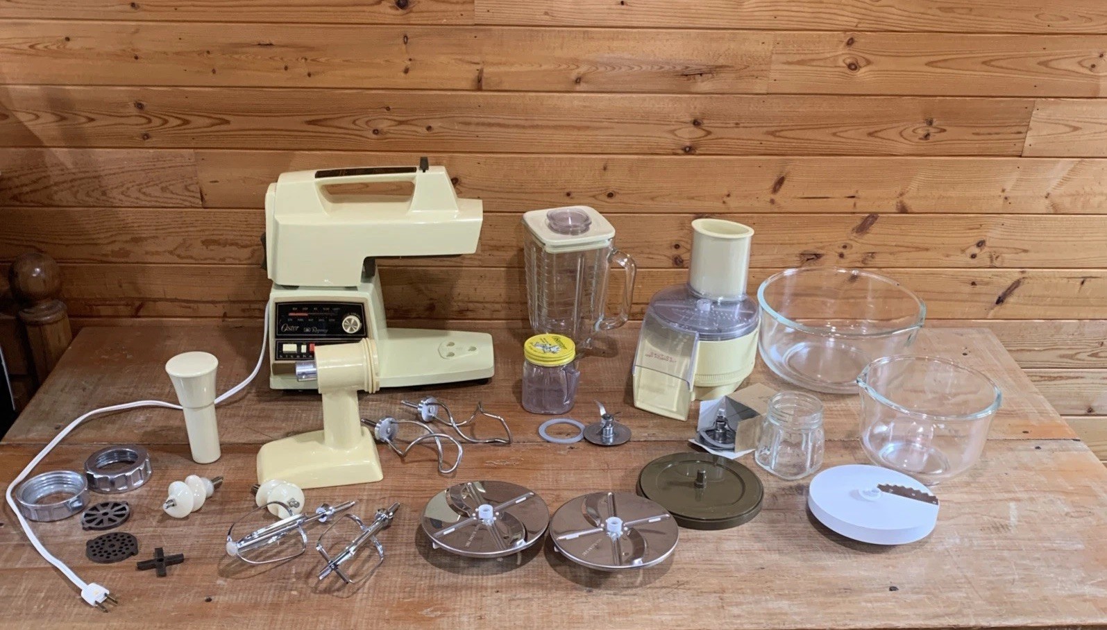 Vintage OSTER Regency Kitchen Center with Attachments gallery