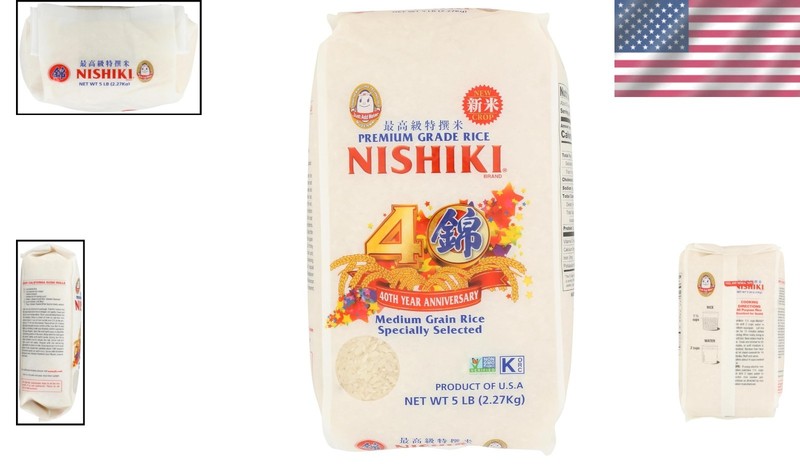 Authentic Nishiki Medium Grain Rice, 80oz - Perfect for Sushi & Stir-Fries gallery