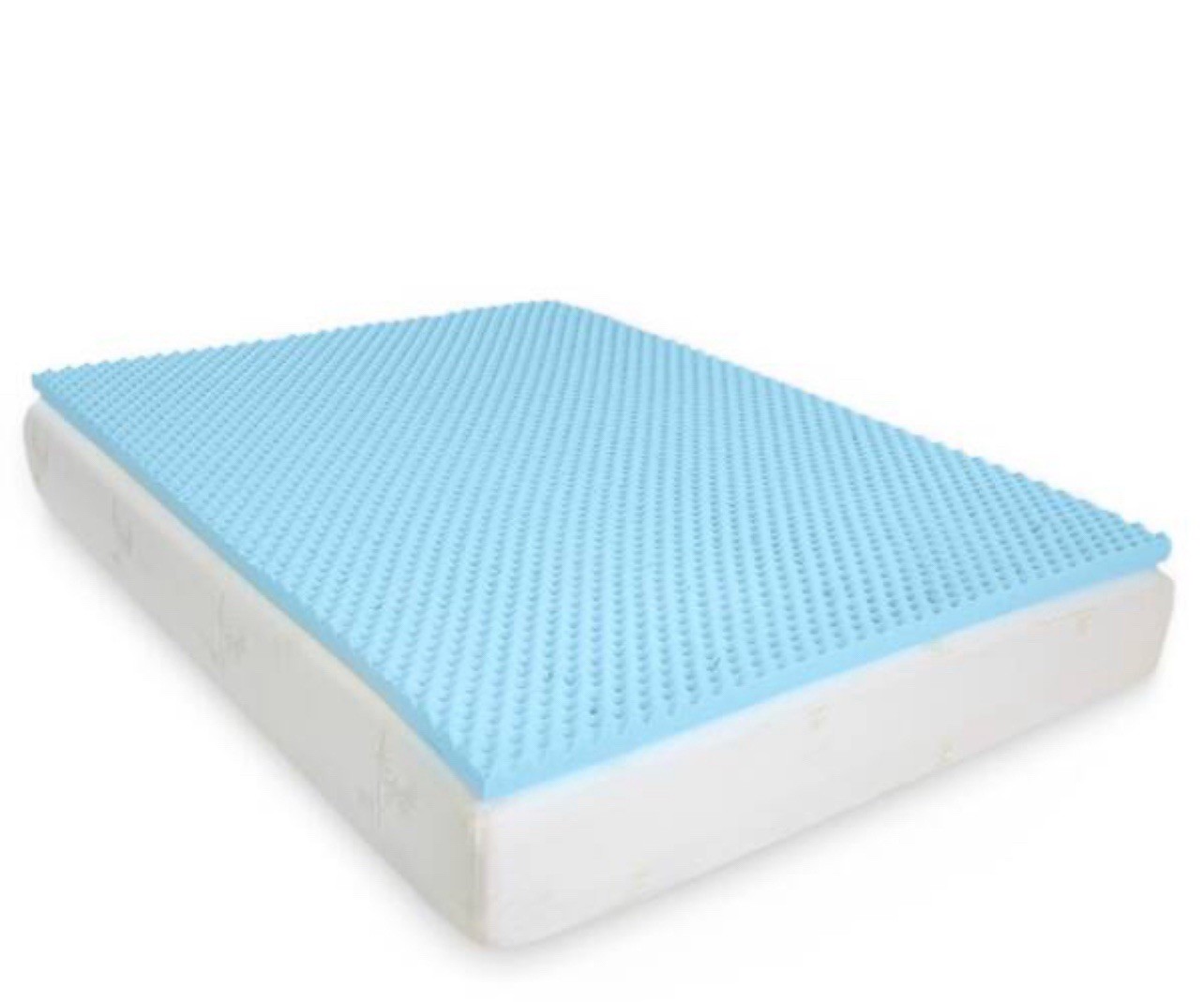 Millard Gel Memory Foam Egg Crate Topper 2” Full Size Cooling Bed Mattress Cover gallery