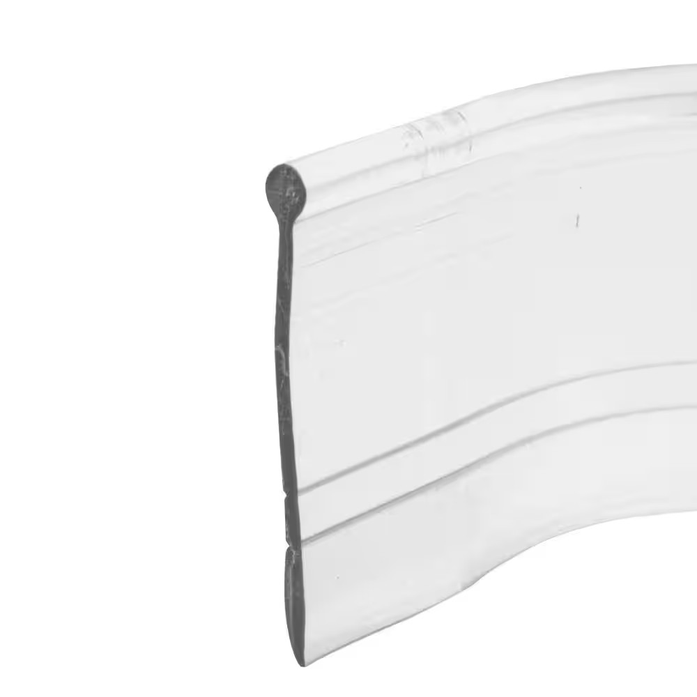 Shower Door Bottom Sweep, 37 In. X 1 In. Strip, Vinyl Construction, Clear, 3/32 gallery