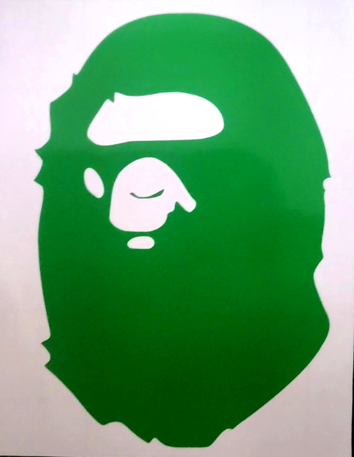 Green Gorilla BapeVinyl Decal Sticker 2x4 Inches For Any Surface 1/25 gallery