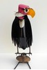 METAL ART TURKEY BUZZARD SCULPTURE 17" TALL VULTURE ANIMAL WEIGHTED BASE gallery