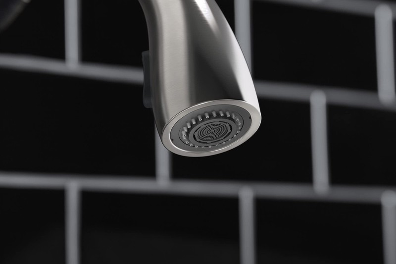 Kohler Alma Pull-Down Kitchen Faucet with Soap Dispenser, Modern Stainless Steel gallery