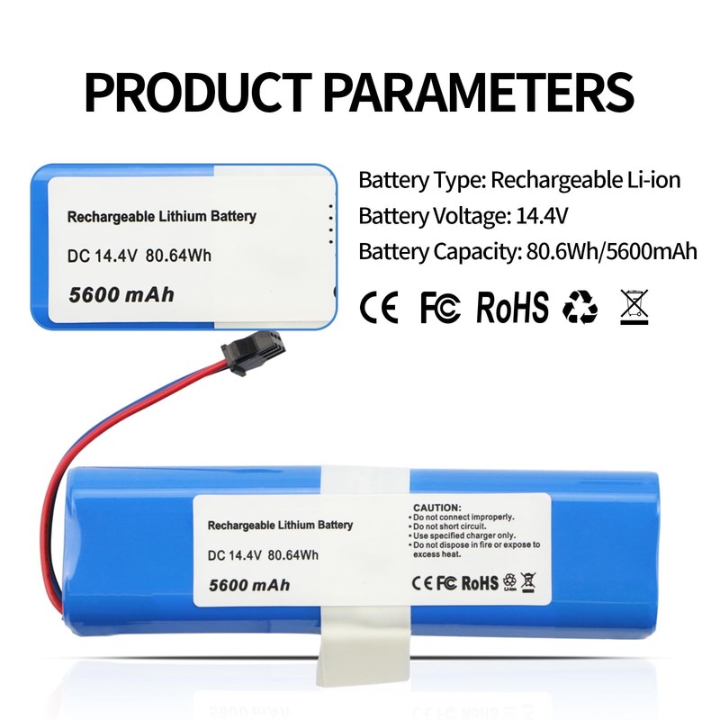 NR18650 M26-4S2P Battery Replacement for Lydsto R1, Proscenic M7 Pro, Proscen... gallery