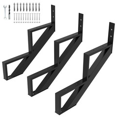Toriexon 3 Pack Steel Stair Step Riser, 2-Step Metal Stair Stringer Heavy Dut…