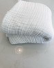 100% Cotton Muslin Blanket 60” X 80” in soft white gallery