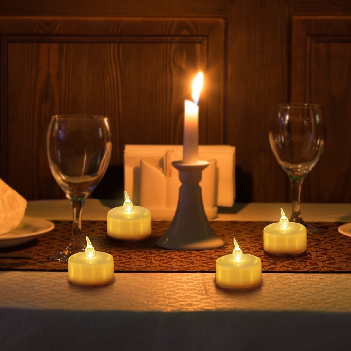 Flameless LED Tealight Candles Votive Candle Battery Operated Fake Tea Lights gallery