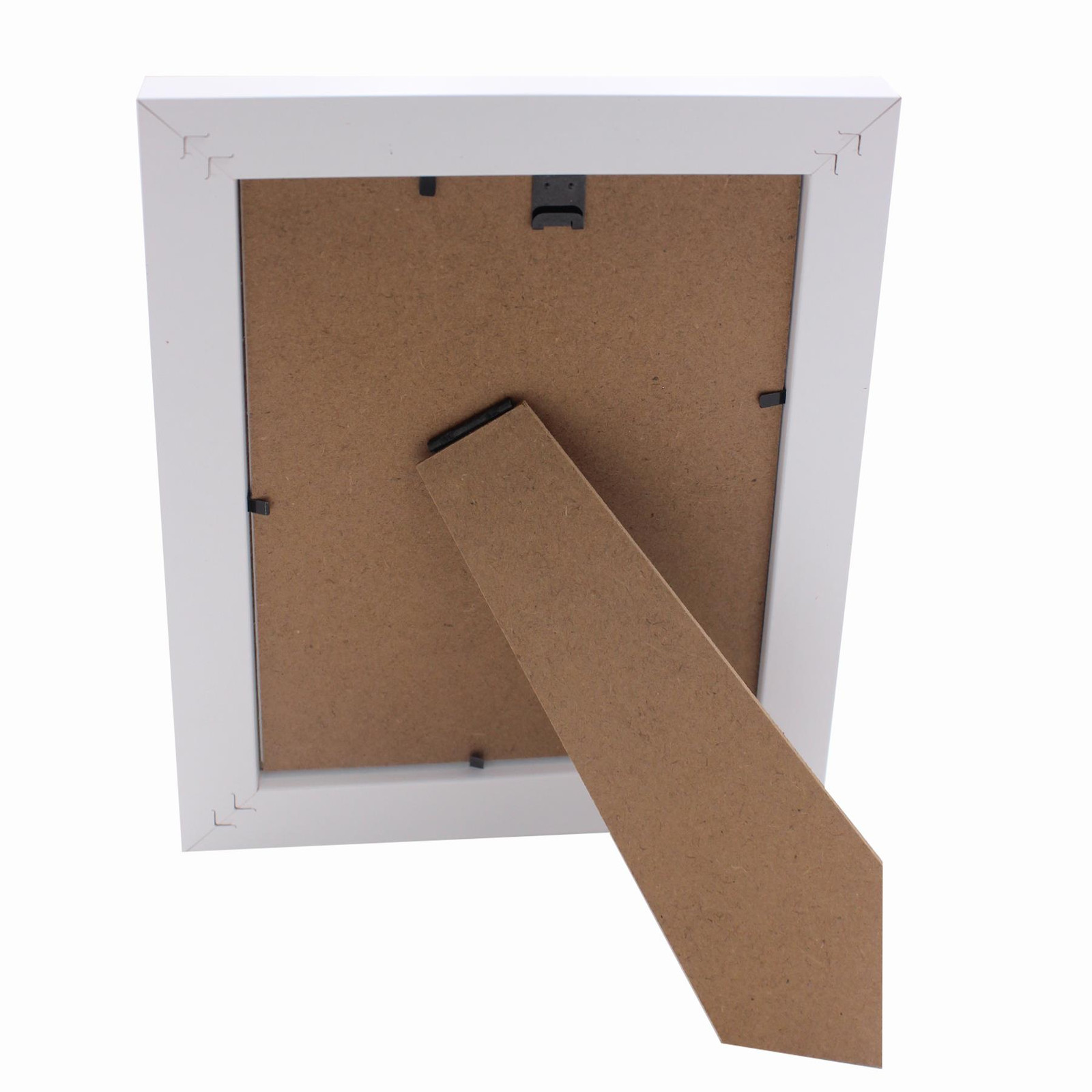 White Photo Frame 8"x6" Portrait Landscape Picture Free Standing or Wall Hanging gallery