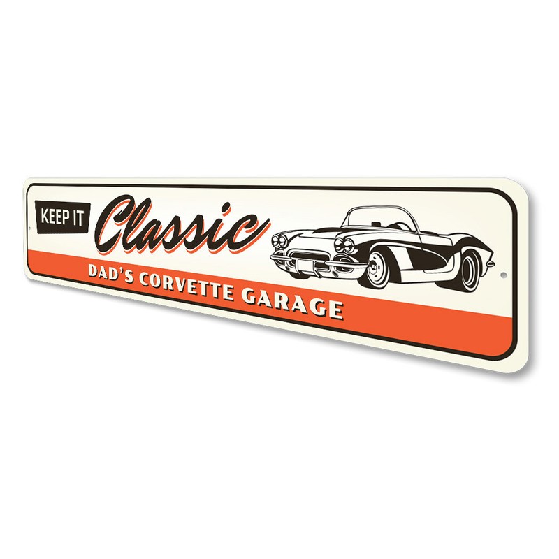 Chevy Corvette Keep it Classic Metal Sign Chevrolet Automotive Car Man Cave gallery