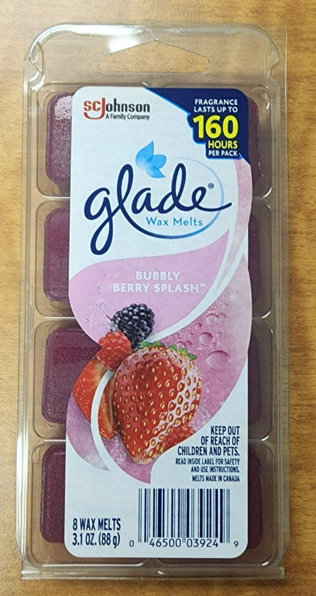 5 Pack Glade Wax Melts Bubbly Berry Splash 8 Melts 3.1oz EACH 160 HOURS PER PACK gallery