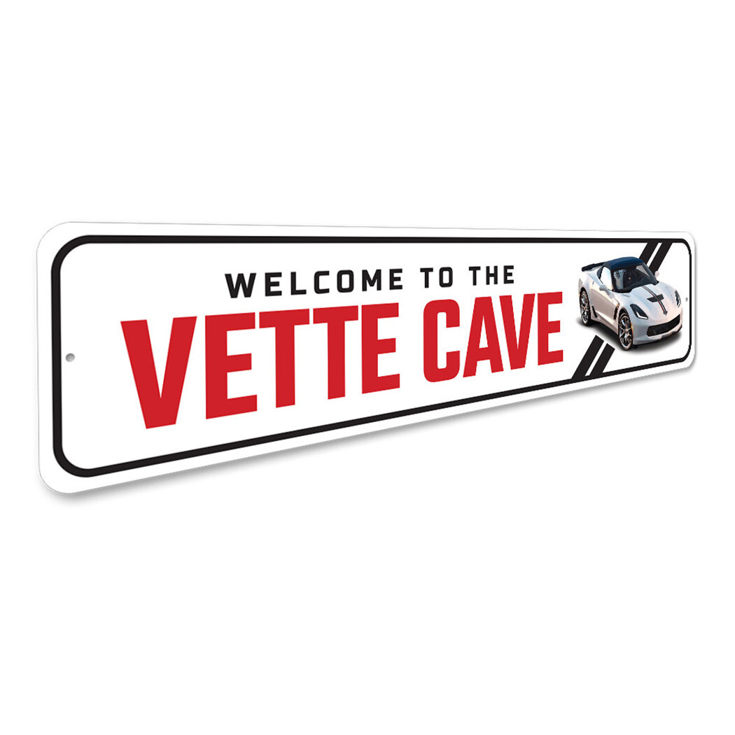 Vette Cave Chevy Corvette Metal Sign Chevrolet Automotive Car Man Sports gallery
