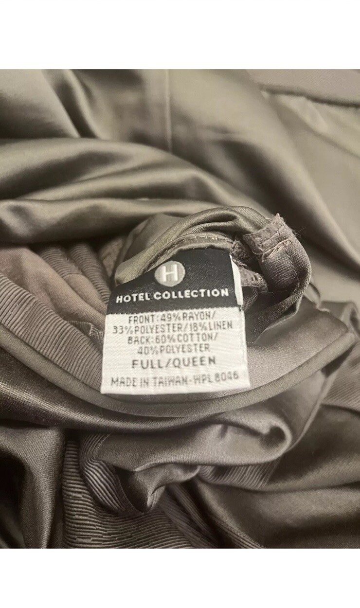 Hotel Colllection Frame F/Queen Duvet Cover+2Standard Shams, Nickel-see Details gallery