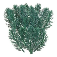 48 Pack 4″ Artificial Green Pine Needles Branches Twigs Stems Pick Style 2