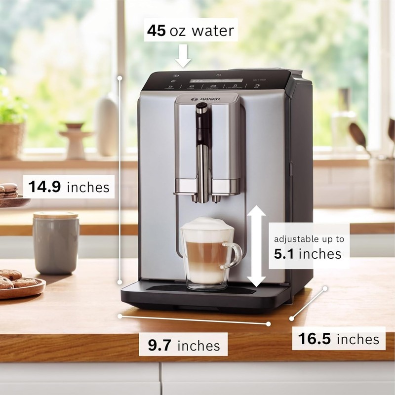 Bosch 300 Series Fully Automatic Espresso Machine VeroCafe Silver gallery