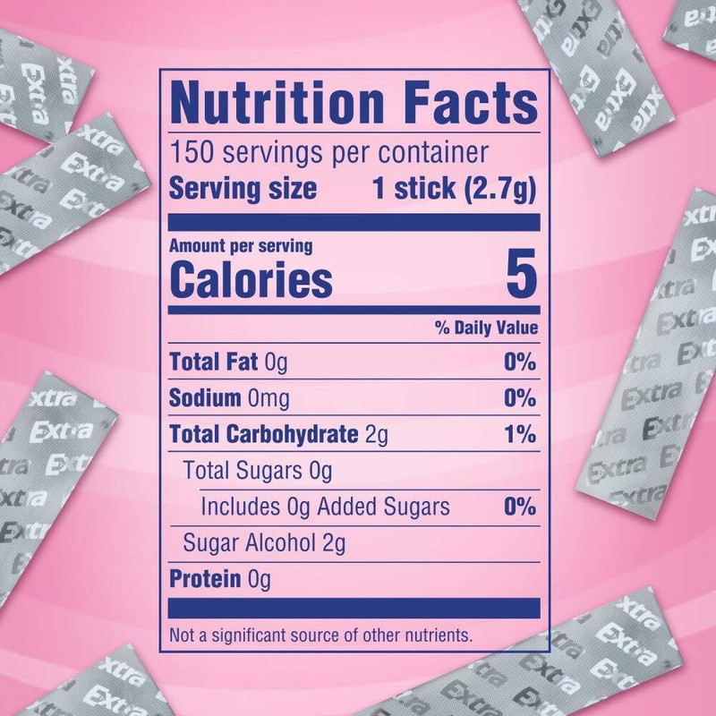 EXTRA Classic Bubble Sugar Free Chewing Gum, 15 Count (Pack of 10) gallery