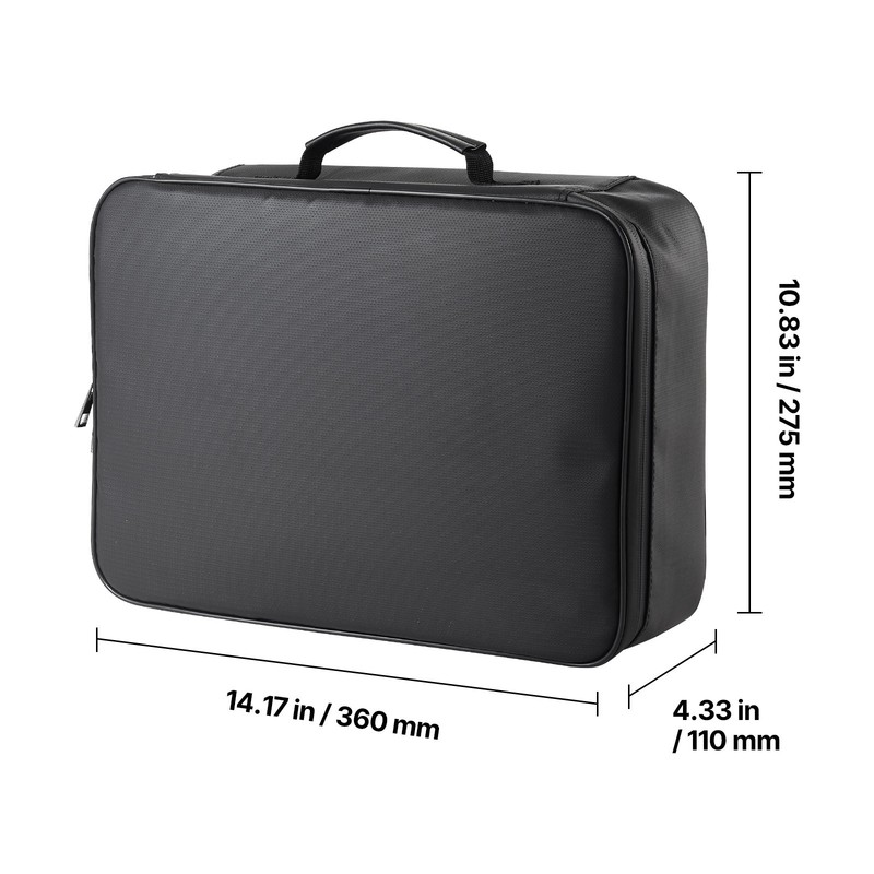Uimoso Fireproof Document Storage Box 1832℉ Multi-Layer File Organizer with Lock gallery