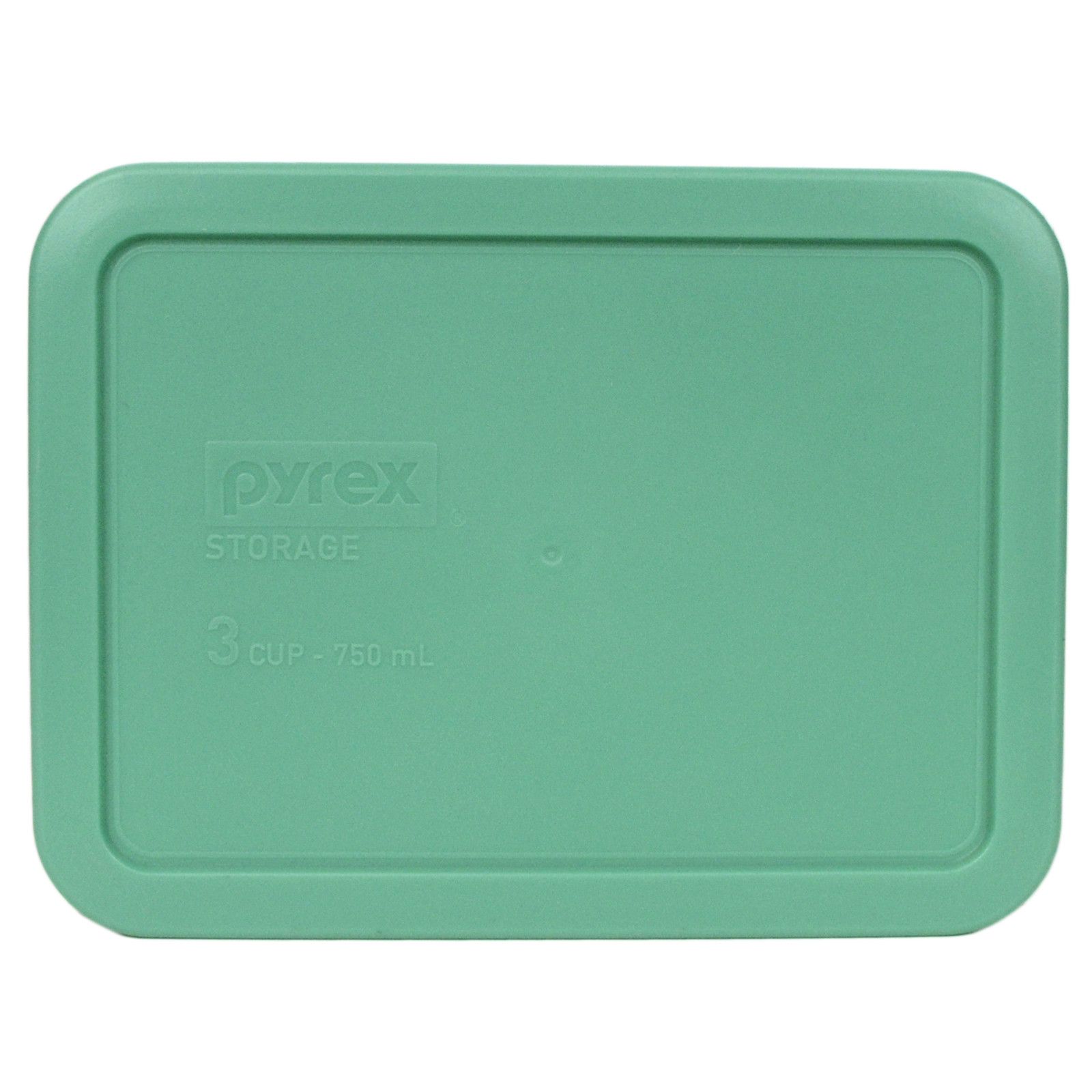 Pyrex 7210-PC 4 Pack Rectangular Green Plastic Replacement Lid Cover Made in USA gallery
