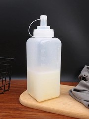 1pc Large Caliber Plastic Squeeze Sauce Bottle Jam,Ketchup & Condiment Dispenser