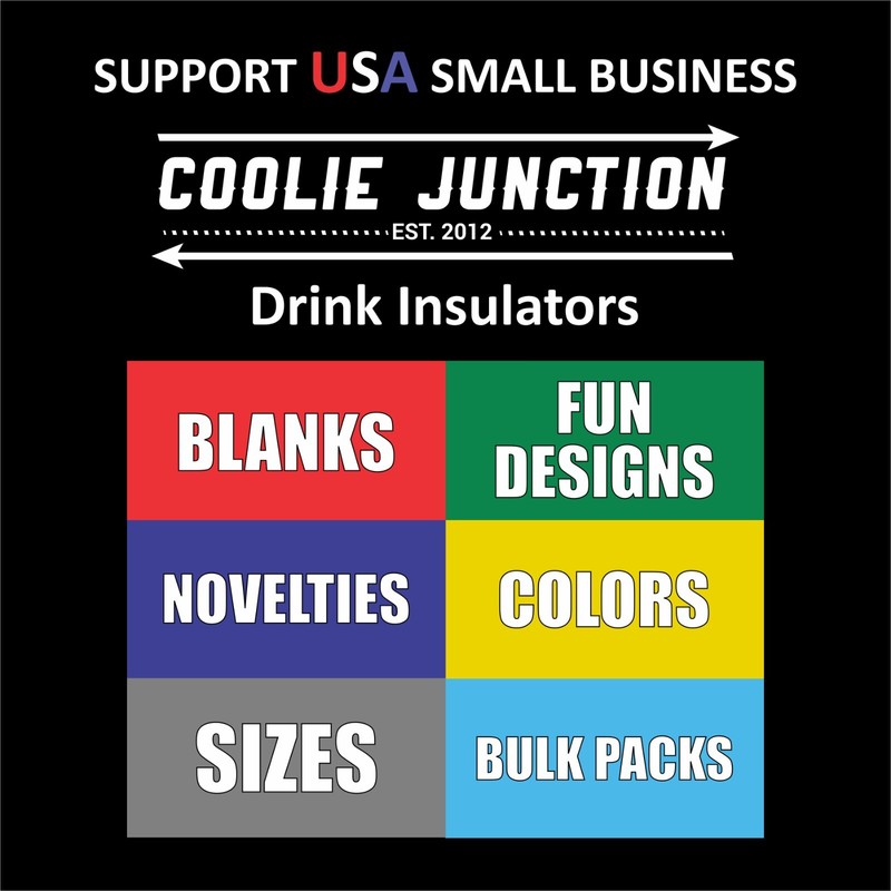 Blank Neoprene Collapsible 24 oz. Can Coolie: Choose Color and Quantity gallery