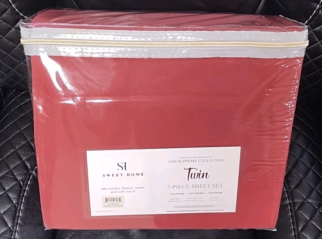 Sweet Home Flannel Sheets Warm and Cozy Deep Pocket Breathable (Twin) 3 Pieces gallery