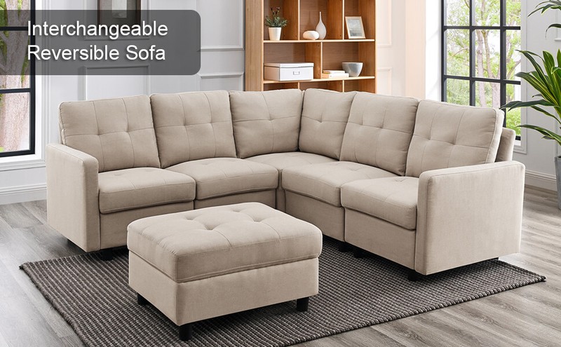 Modular Sectional Sofa Set DLY Couch Modern Fabric Upholstered Sofa Living Room gallery