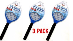 3 PACK Electric Swatter Fly Handheld Mosquito and Flying Insect Bug Zapper