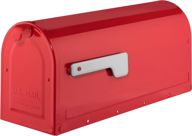 Red Contemporary Mailbox - Medium Size gallery