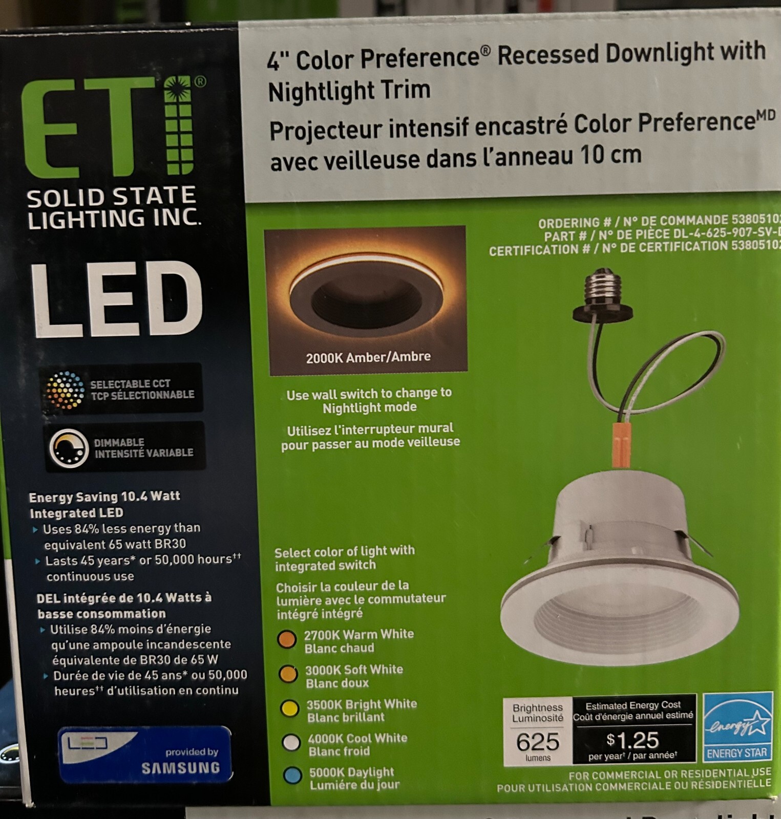 4 in. Adjustable CCT Integrated LED Recessed Light Trim with Night Light 625 Lm gallery