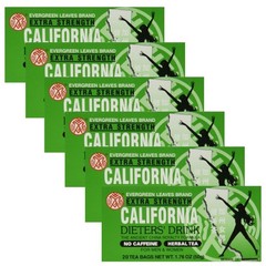 Extra Strength Dieter’s Tea with Evergreen Leaves, 20 Count, Pack of 6